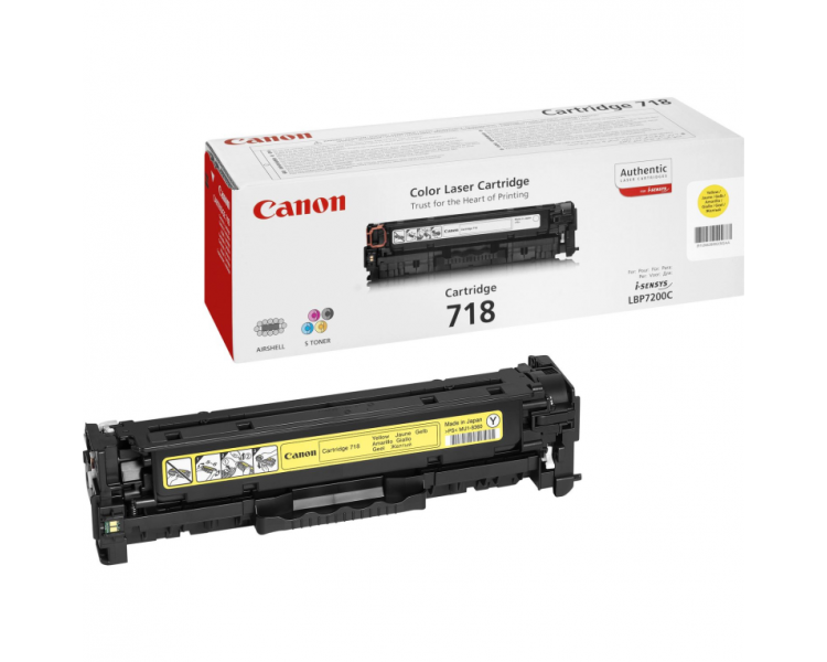 TONER ORIGINAL CANON N718A AMARILLO