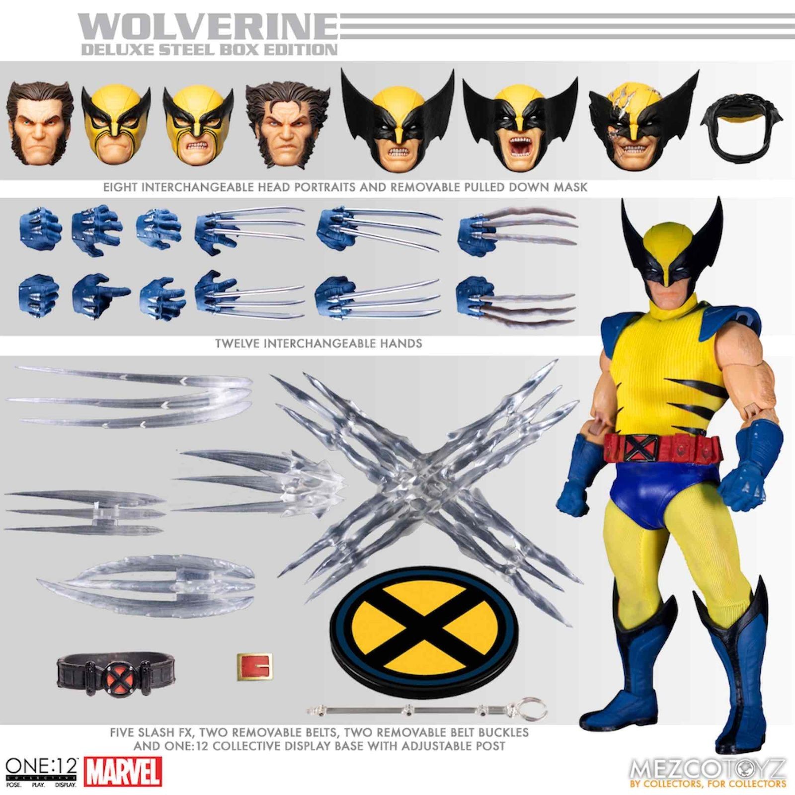 Figura mezco toyz marvel deluxe wolverine