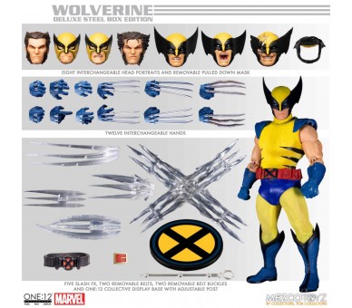 Figura mezco toyz marvel deluxe wolverine