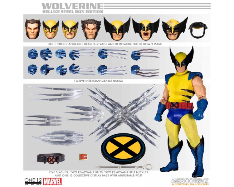 Figura mezco toyz marvel deluxe wolverine