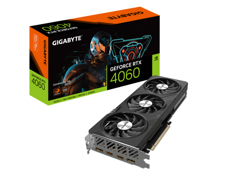 TARJETA GRAFICA GIGABYTE RTX 4060 GAMING OC 8GB