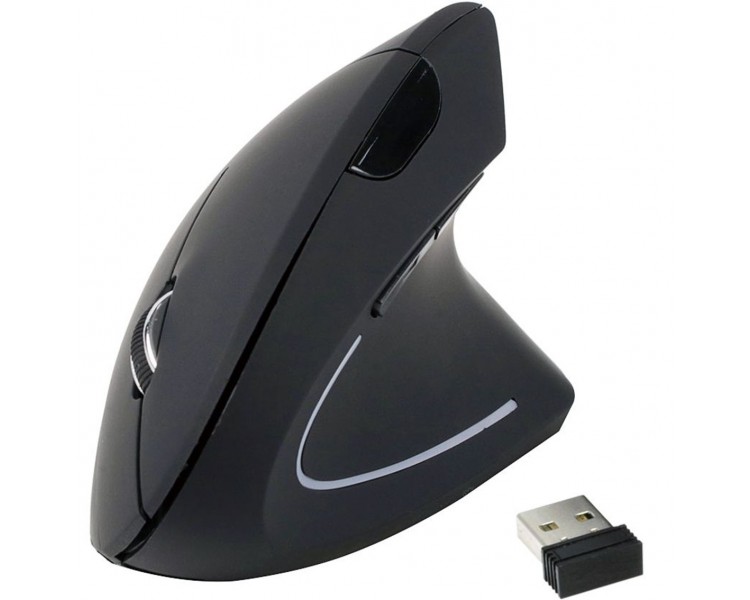 Mouse raton ergonomico equip optico wireless