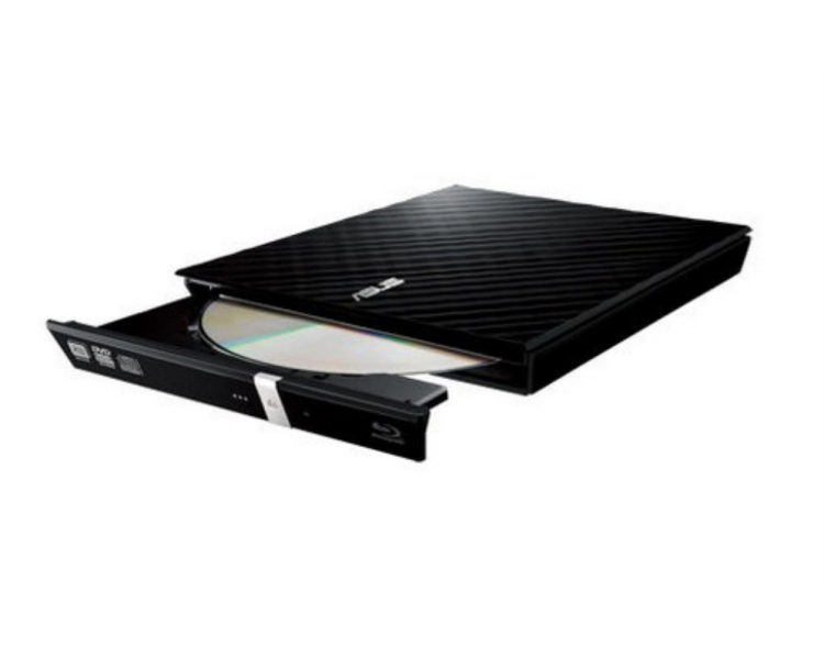 LECTOR GRABADOR CD DVD SLIM ASUS SDRW 08D2S U EXTERNO NEGRO