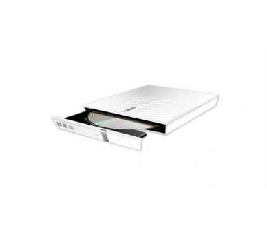 LECTOR GRABADOR CD DVD SLIM ASUS SDRW 08D2S U EXTERNO BLANCO