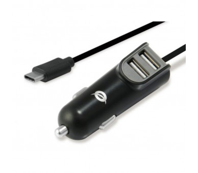 Cargador coche conceptronic carden05b con cable