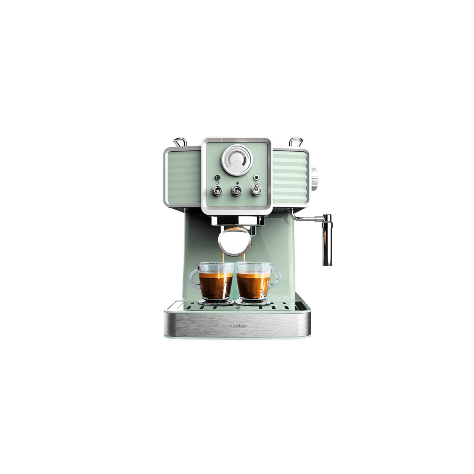 CAFETERA CECOTEC VINTAGE ESPRESSO 20 TRADIZIONALE OLIVE