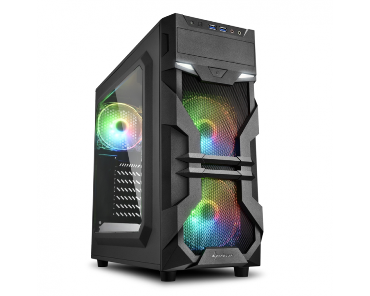 CAJA SHARKOON VG7 W ATX 2XUSB30 2XUSB20 SIN FUENTE RGB