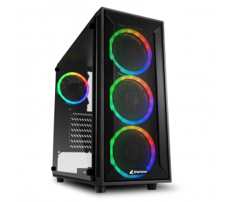 CAJA SHARKOON TG4M ATX 2XUSB30 RGB SIN FUENTE