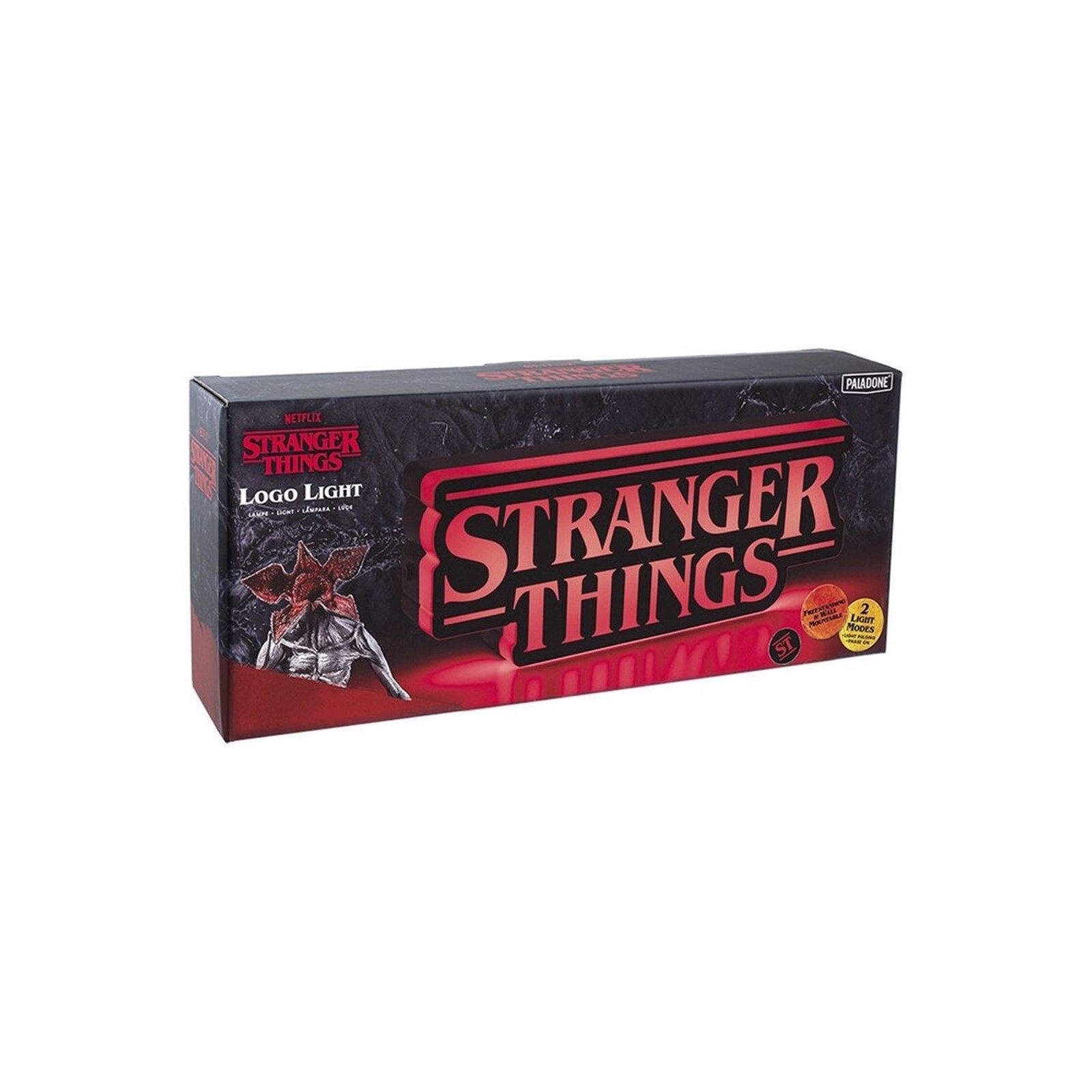 Lampara paladone stranger things shaped logo