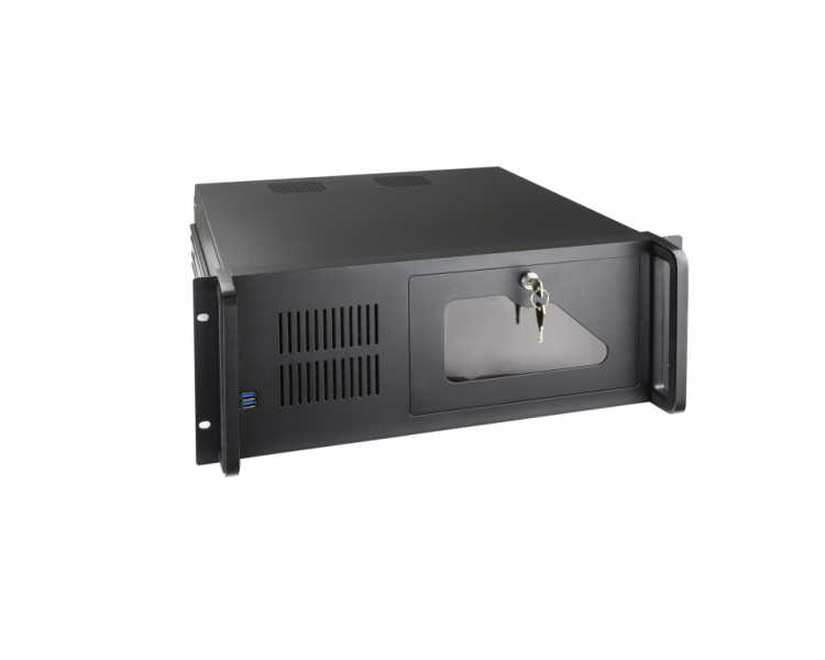 CAJA RACK IPC TOOQ 406N 19 ATX USB 30ACEROSIN FUENTECON LLAVE