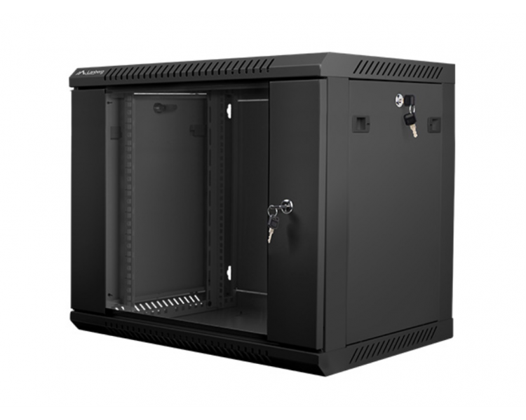 ARMARIO LANBERG 9U 600X450X512 AUTO ENSAMBLADO RACK 19 HASTA 60 KG NEGRO