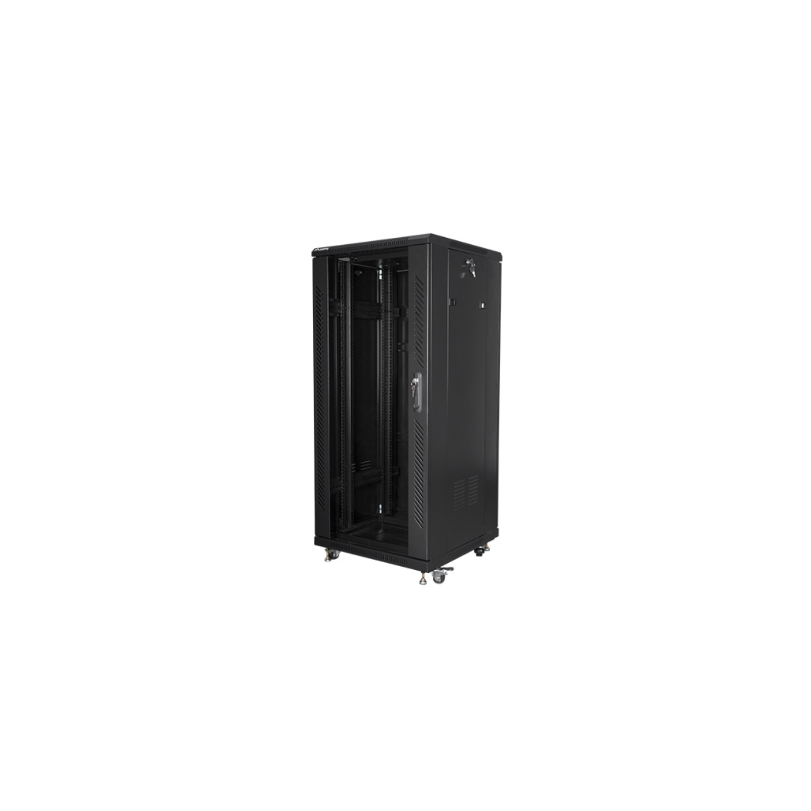 ARMARIO LANBERG RACK 19 27U 600X600 FLAT PACK BLACK NEGRO