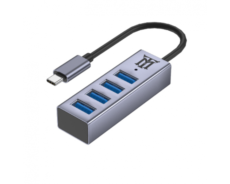 HUB MAILLON PREMIUM TIPO C 31 TO USB 32 ALUMINIO 41