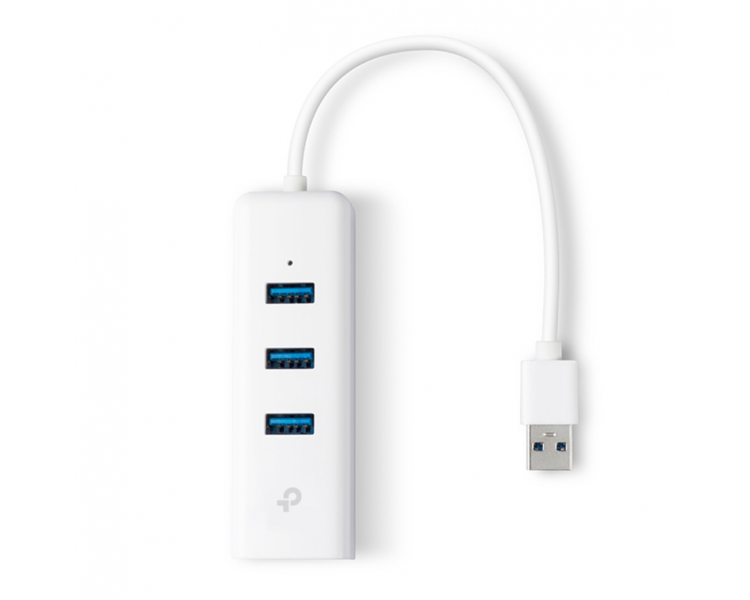 ADAPTADOR TP LINK USB 30 A ETHERNET GIGA CON 3 PORT USB 30