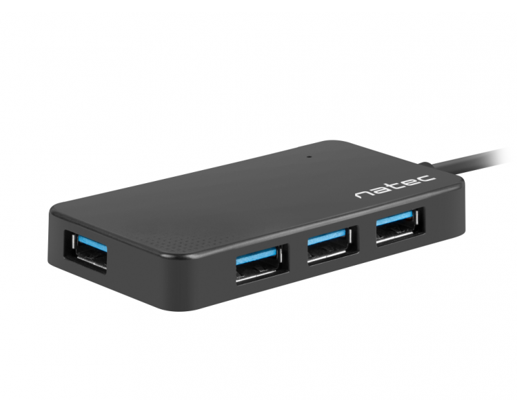 HUB NATEC SILKWORM USB C 4 PUERTOS USB 30 NEGRO