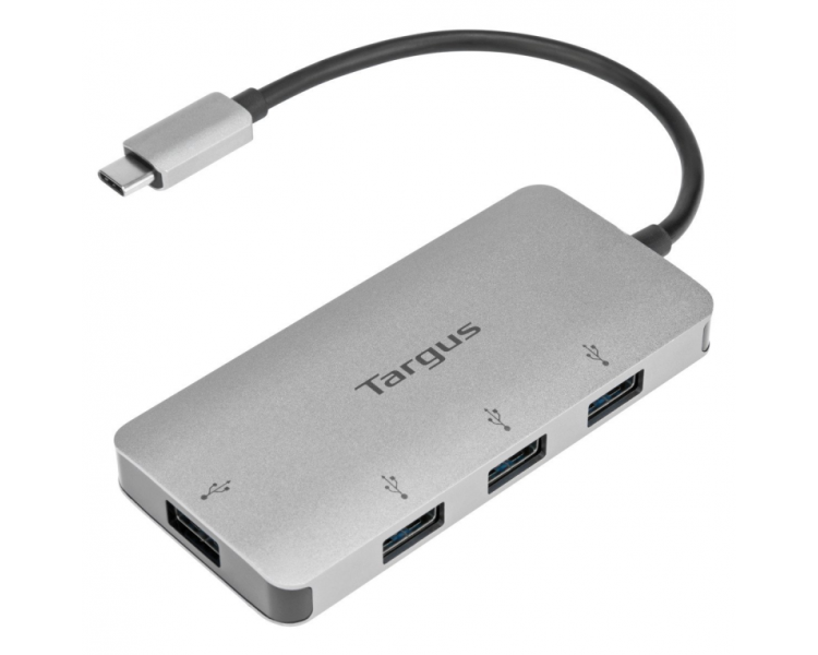 ADAPTADOR TARGUS USB C A 4xUSB 30 PLATA