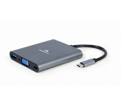 HUB GEMBIRD 6 EN 1 USB C GRIS