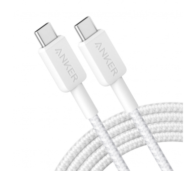 CABLE ANKER 322 USB C A USB C 18M 60W BLANCO