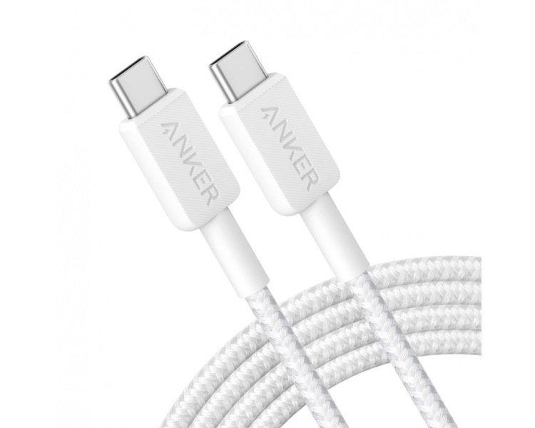 CABLE ANKER 322 USB C A USB C 18M 60W BLANCO