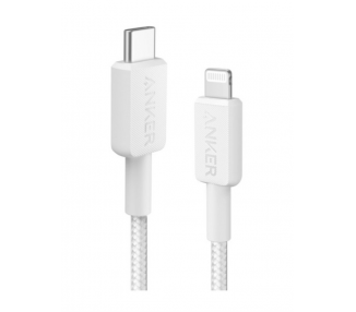 CABLE ANKER 322 USB C A LIGTHNING CABLE TRENZADO 09M BLANCO