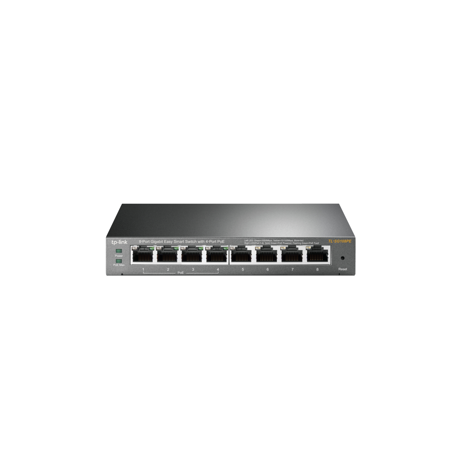 SWITCH TP LINK 8 PORT GIGA 4 PORT POE EASY SMART