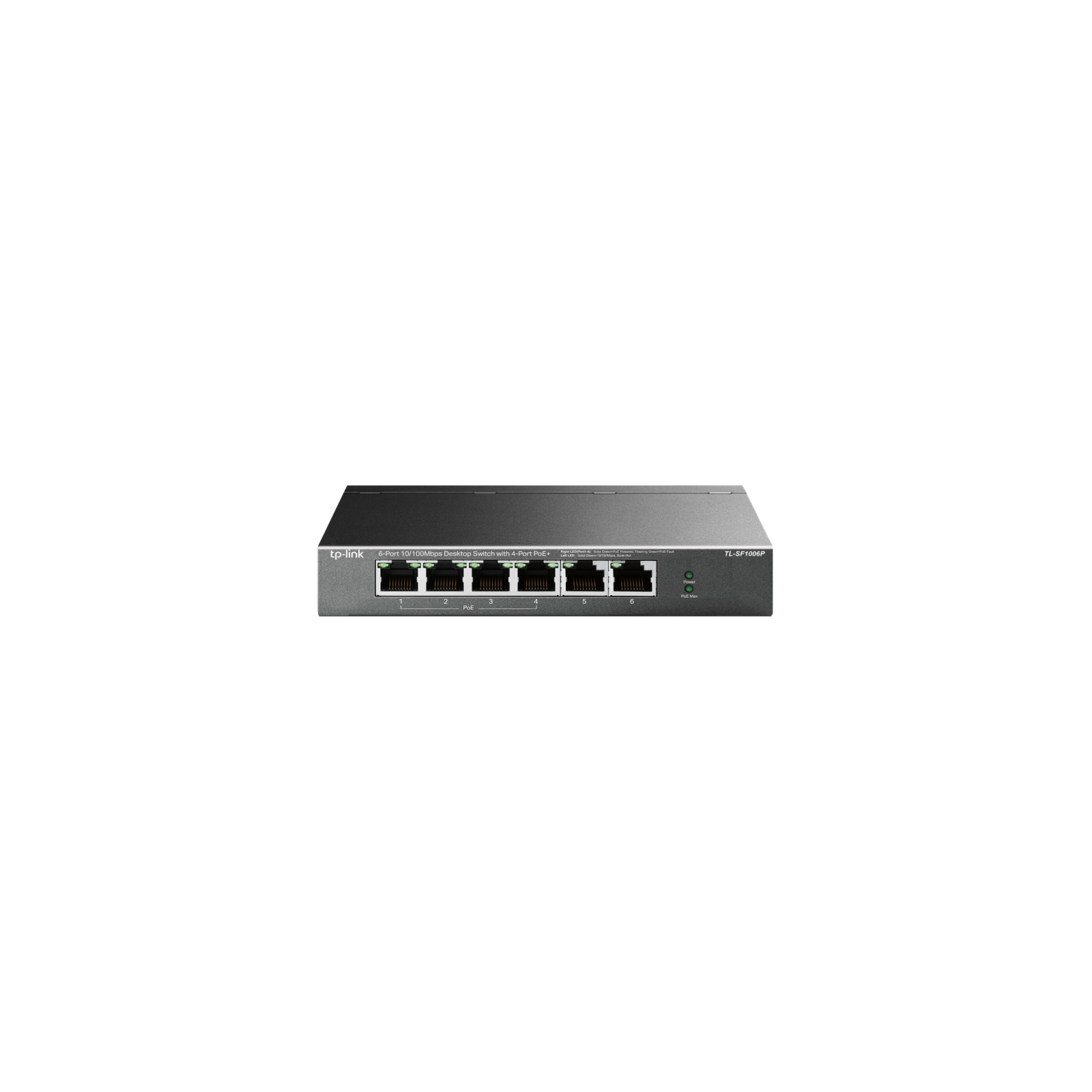 SWITCH TP LINK 6 PORT 10 100MBPS 4 PORT POE