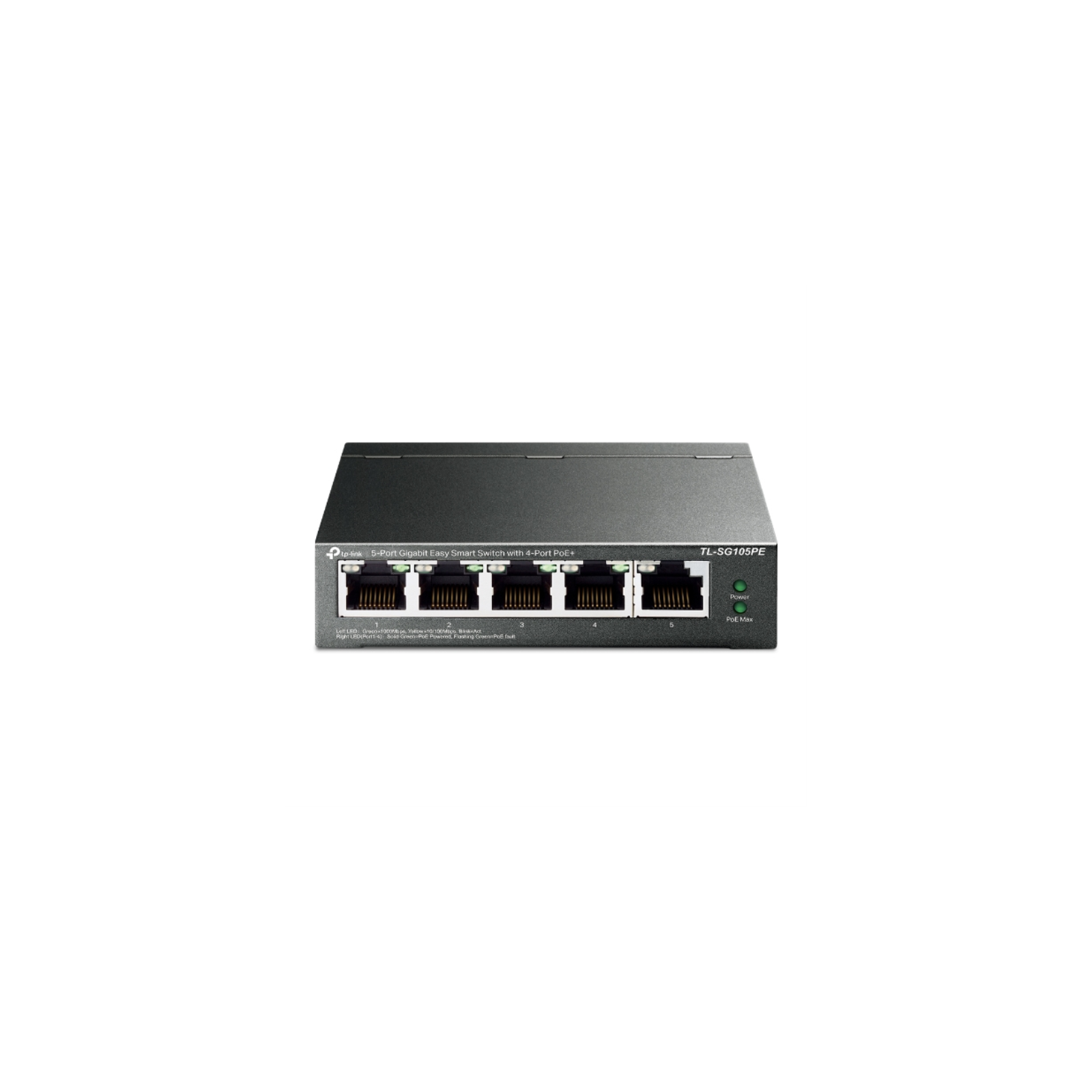 SWITCH TP LINK 5 PORT GIGABIT EASY SMART 4 PORT POE