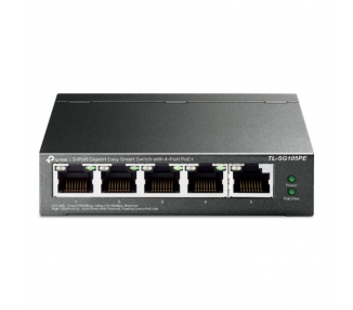 SWITCH TP LINK 5 PORT GIGABIT EASY SMART 4 PORT POE