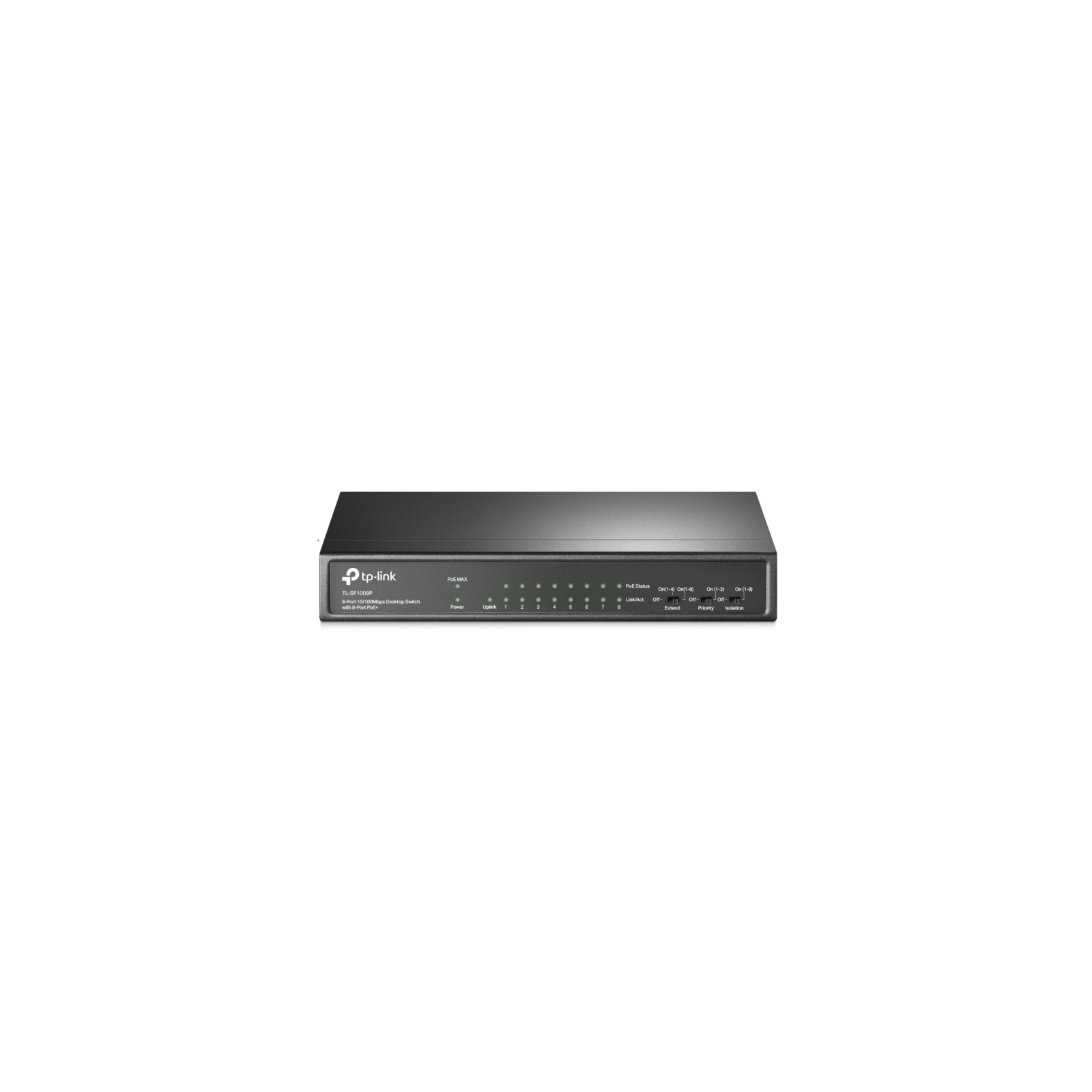 SWITCH TP LINK 9 PORT 10 100 MBPS DESKTOP SWITCH WITH 8 PORT POE