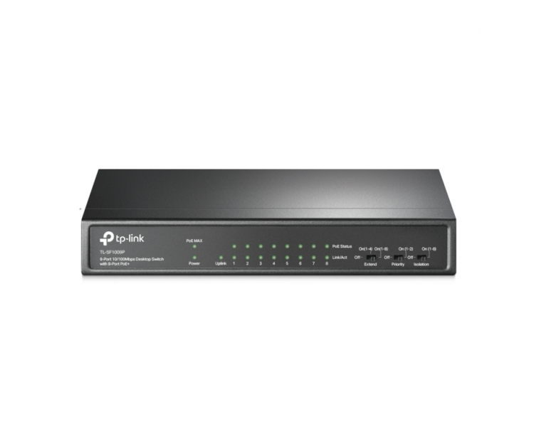 SWITCH TP LINK 9 PORT 10 100 MBPS DESKTOP SWITCH WITH 8 PORT POE