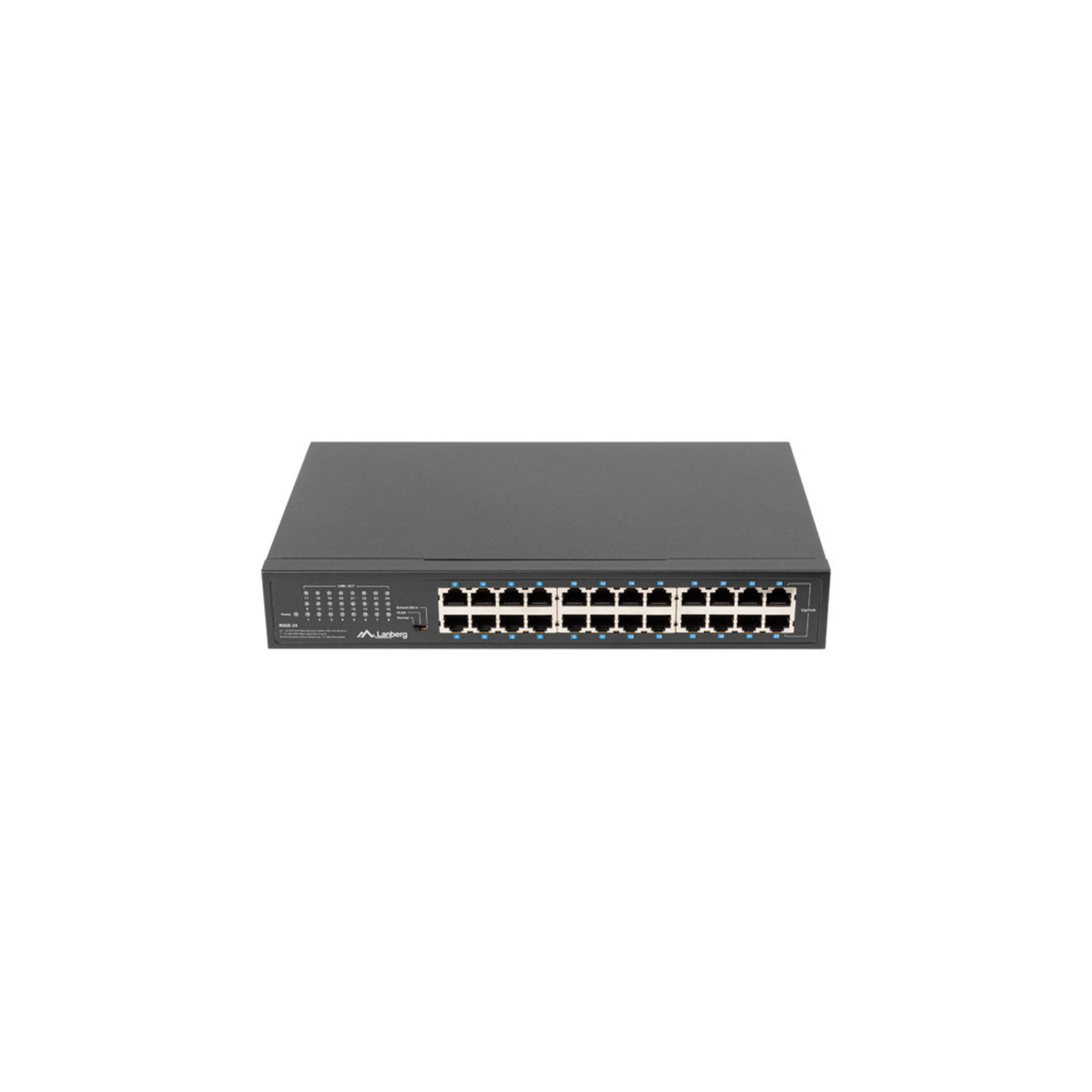 SWITCH LANBERG 24 PUERTOS GIGABIT ETHERNET RACK 19