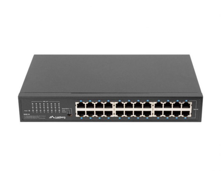 SWITCH LANBERG 24 PUERTOS GIGABIT ETHERNET RACK 19