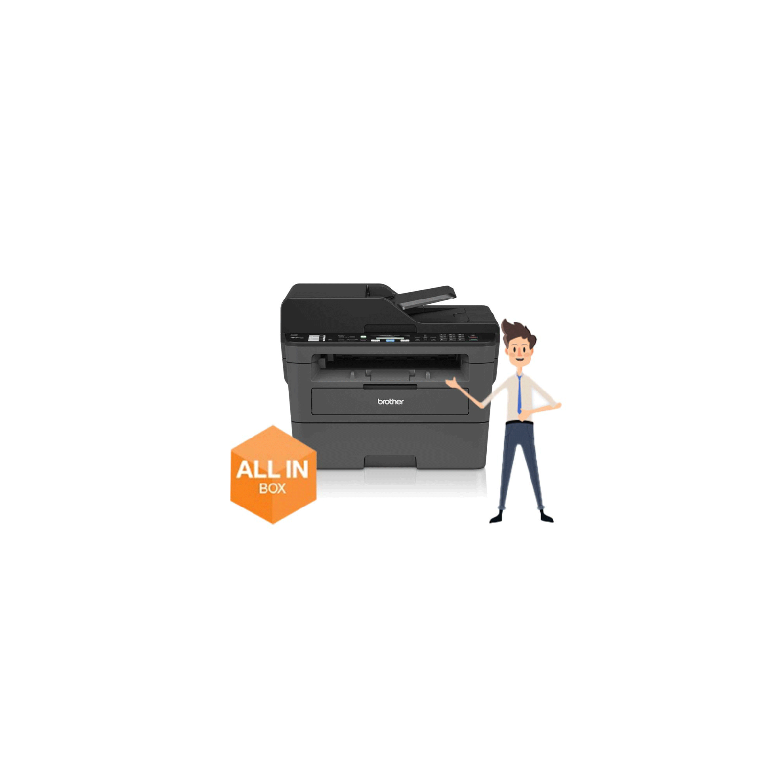 IMPRESORA BROTHER MFCL2710DW MULTIFUNCION LASER MONOCROMO WIFI FAX