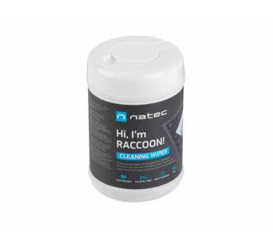 TOALLITAS LIMPIADORAS NATEC RACOON 10X10 CM PACK 100 UDS