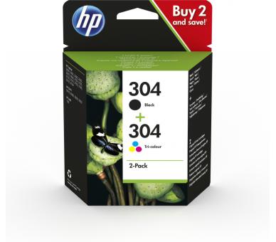 TINTA HP 304 PACK AHORRO NEGRO TRICOLOR