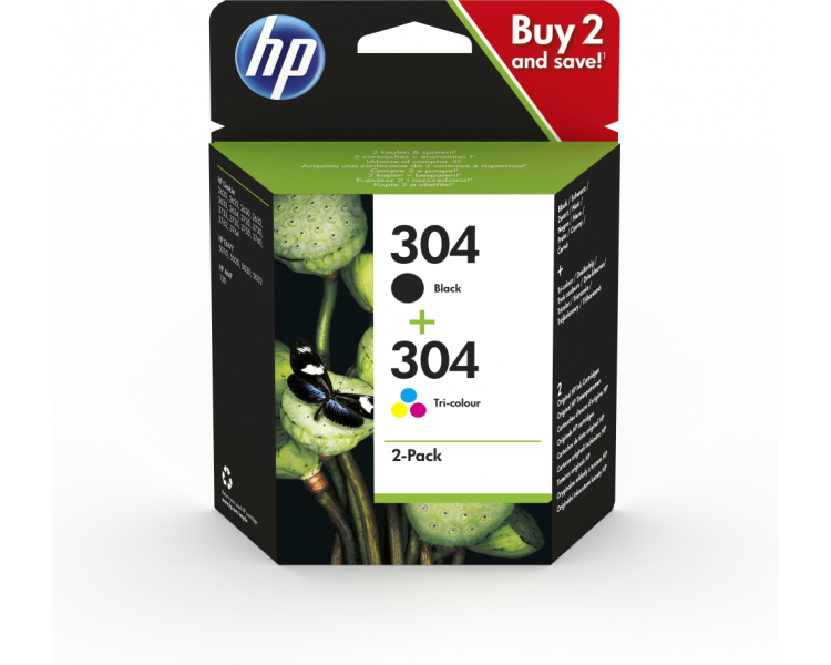 TINTA HP 304 PACK AHORRO NEGRO TRICOLOR