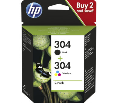 TINTA HP 304 PACK AHORRO NEGRO TRICOLOR