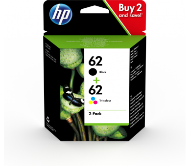 TINTA HP 62 PACK AHORRO NEGRO TRICOLOR