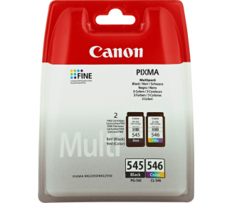 TINTA CANON PG545 CL546 PACK2 NEGRO COLOR