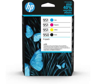 TINTA HP PACK 950 NEGRO Y 951 CIAN MAGENTA AMARILLO