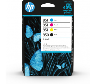 TINTA HP PACK 950 NEGRO Y 951 CIAN MAGENTA AMARILLO