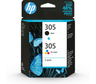 TINTA HP 305 PACK COLOR NEGRO