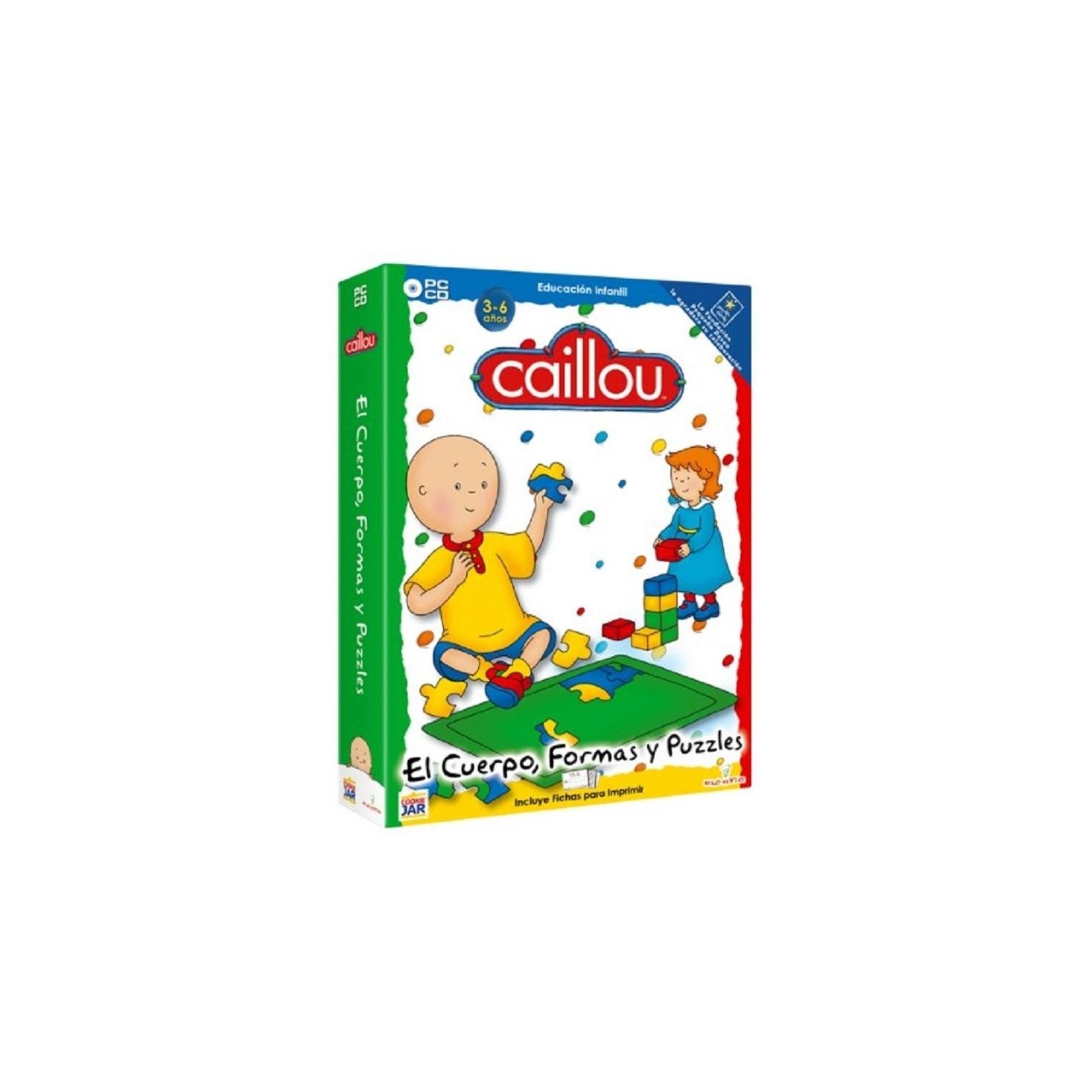 Pack Caillou: Cuerpo, Formas Y Puzzles Pc