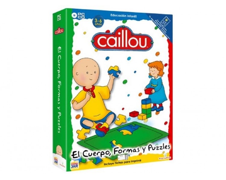 Pack Caillou: Cuerpo, Formas Y Puzzles Pc