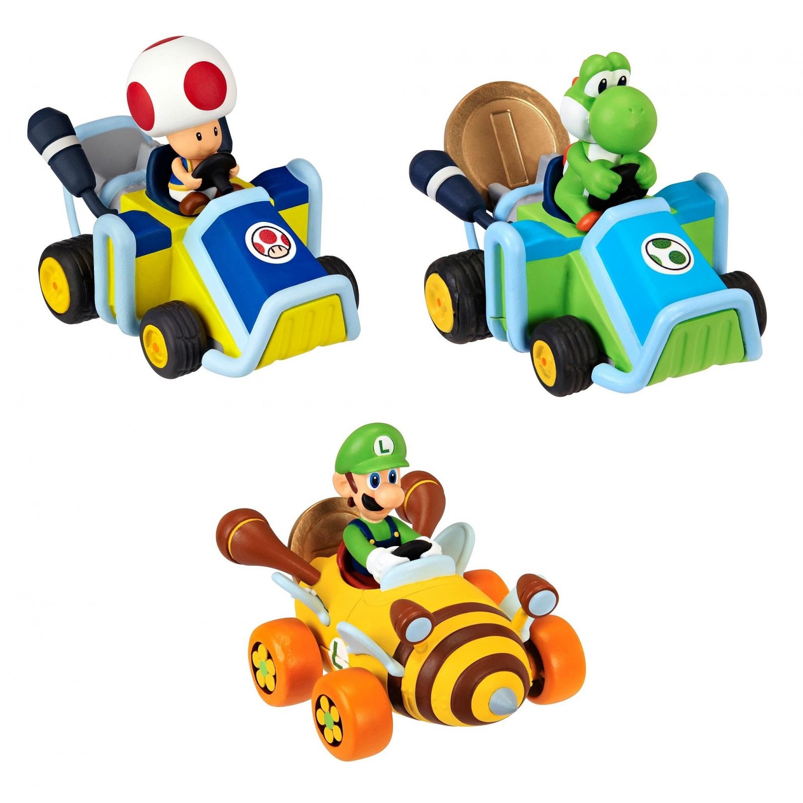 Figura Mario Kart Retrofricción 7Cm 3 Modelos