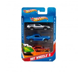 Blister 3 coches Hot Wheels surtido