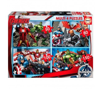 Puzzles progresivos Vengadores Avengers Marvel 50-80-100-150