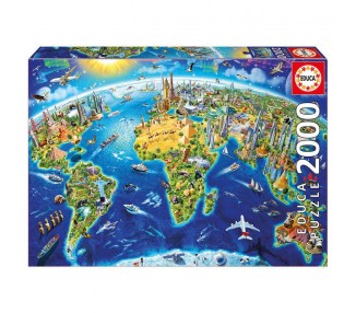 Puzzle Simbolos del Mundo 2000pz