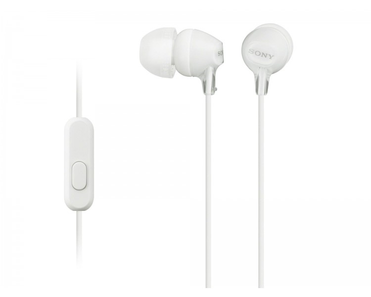 Auricular Con Micrófono Sony Mdr-Ex15Ap Blanco