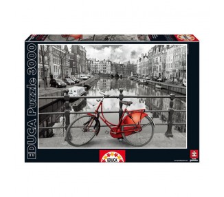 Puzzle Amsterdam Coloured Black & White 3000pz